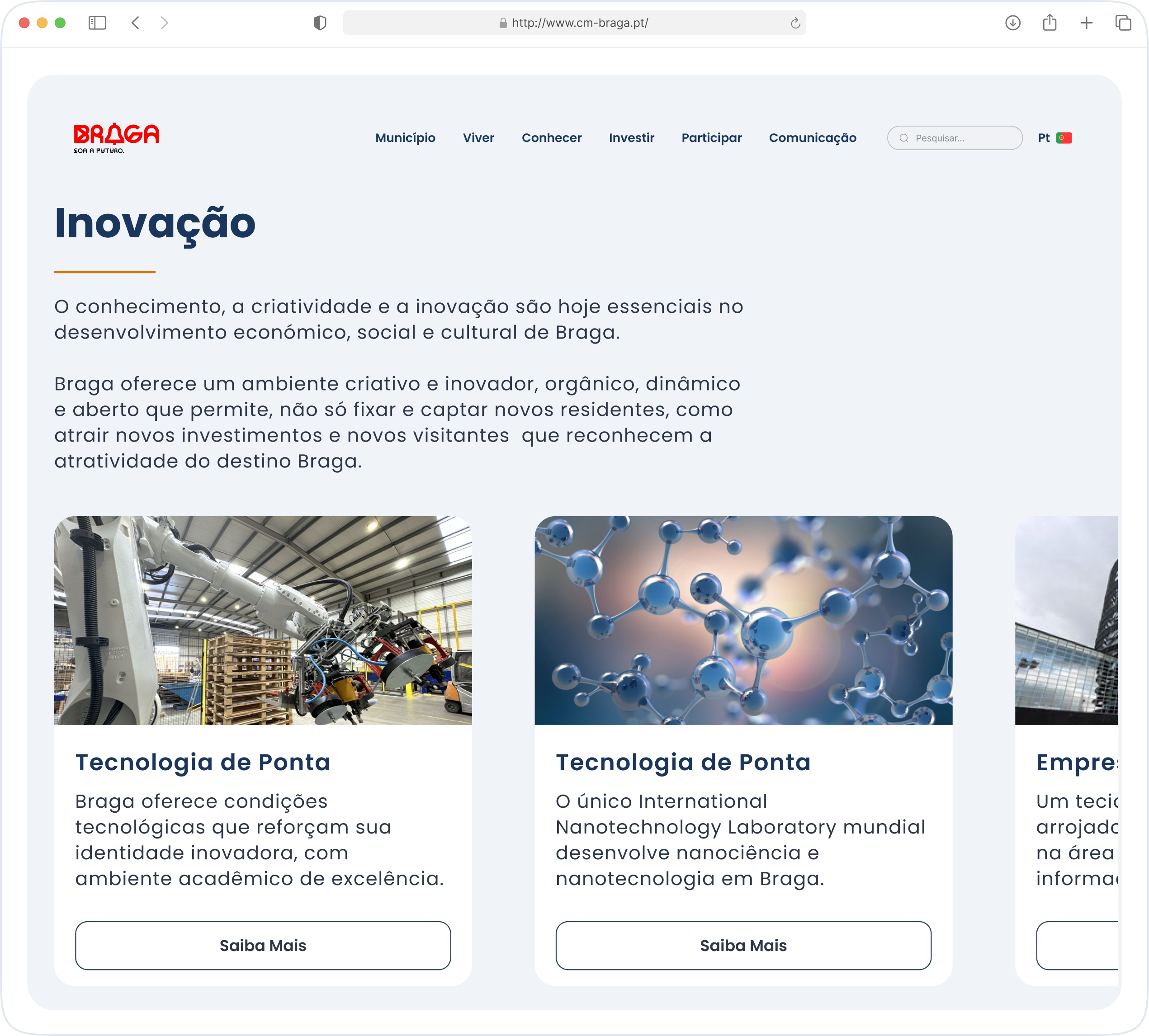 Braga Innovation Redesign
