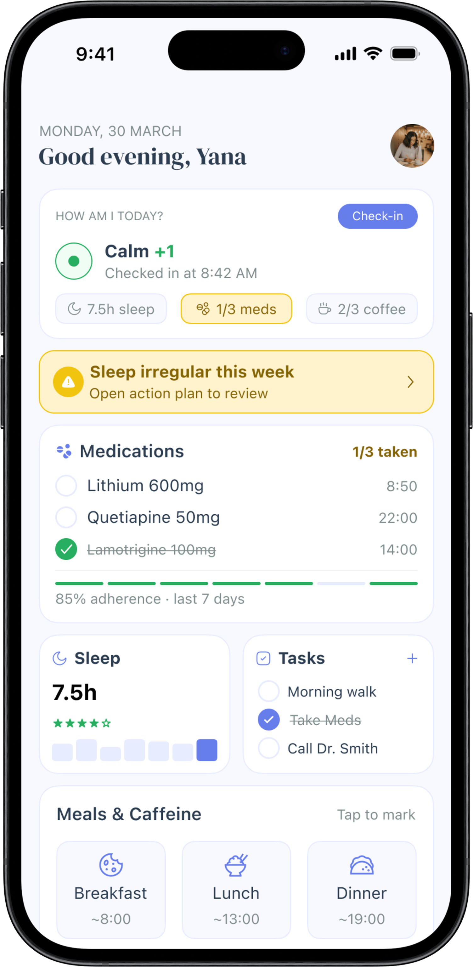 Dashboard with EWS alert