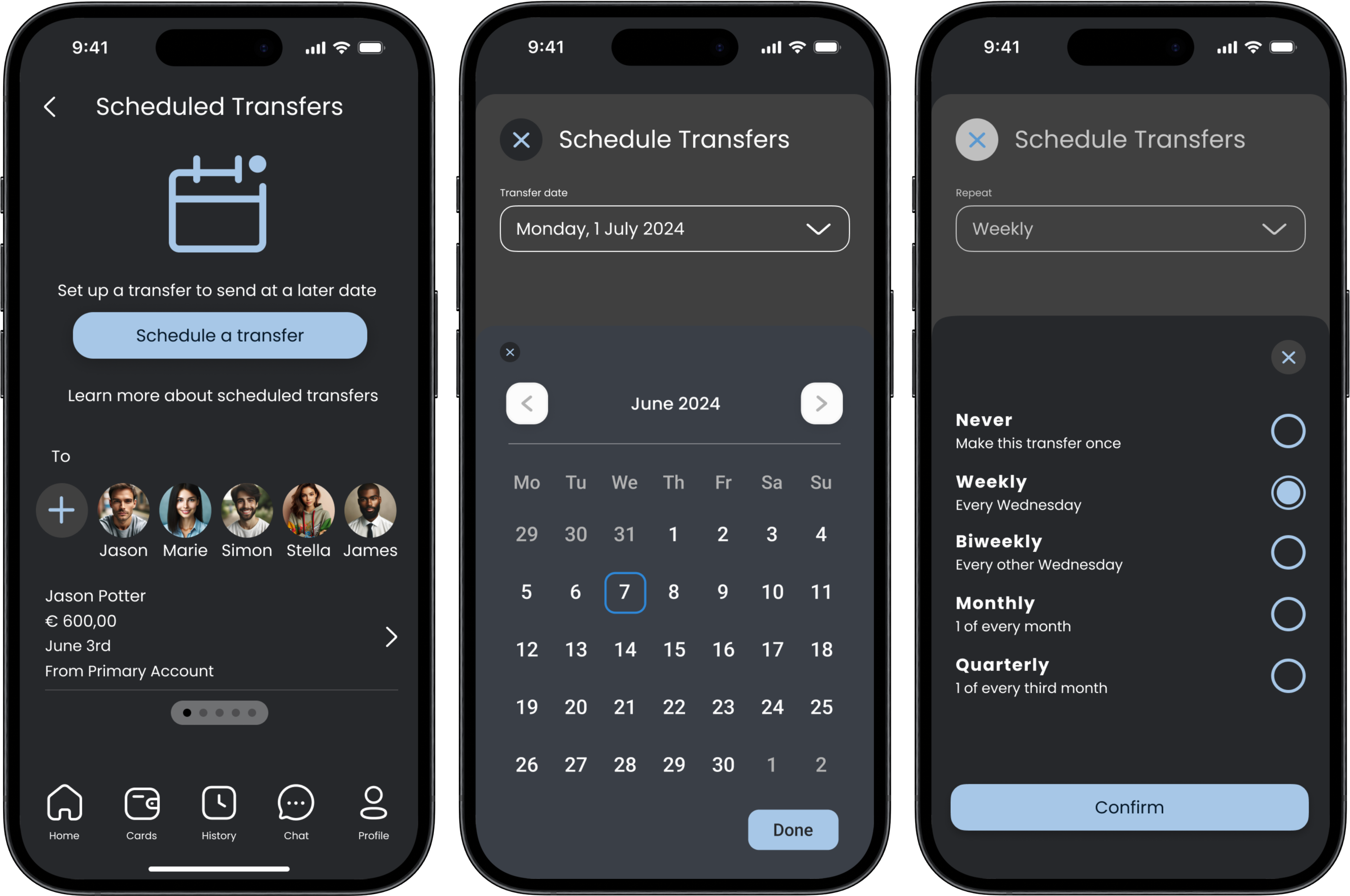 Caixadirecta three screens