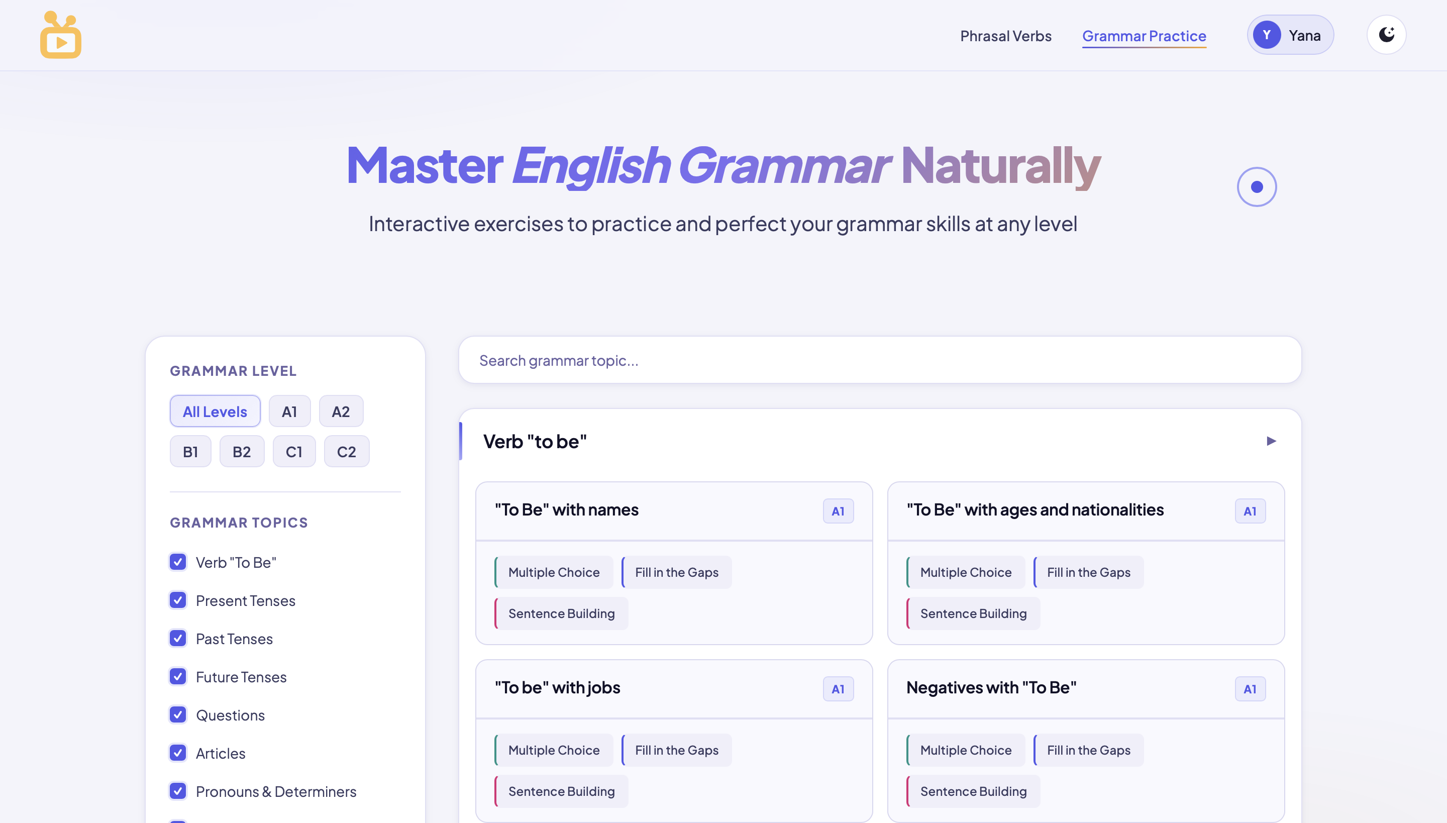 Homepage light theme