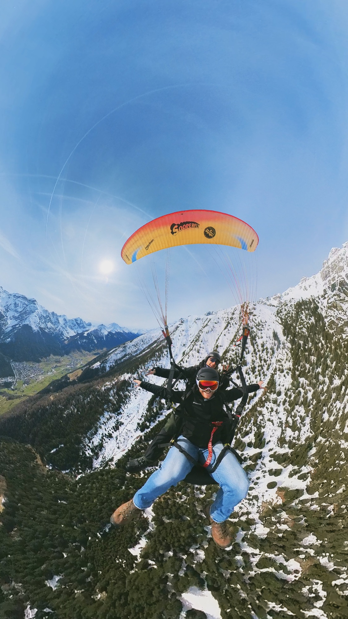 Tandem-Gleitschirmflug Foto 001