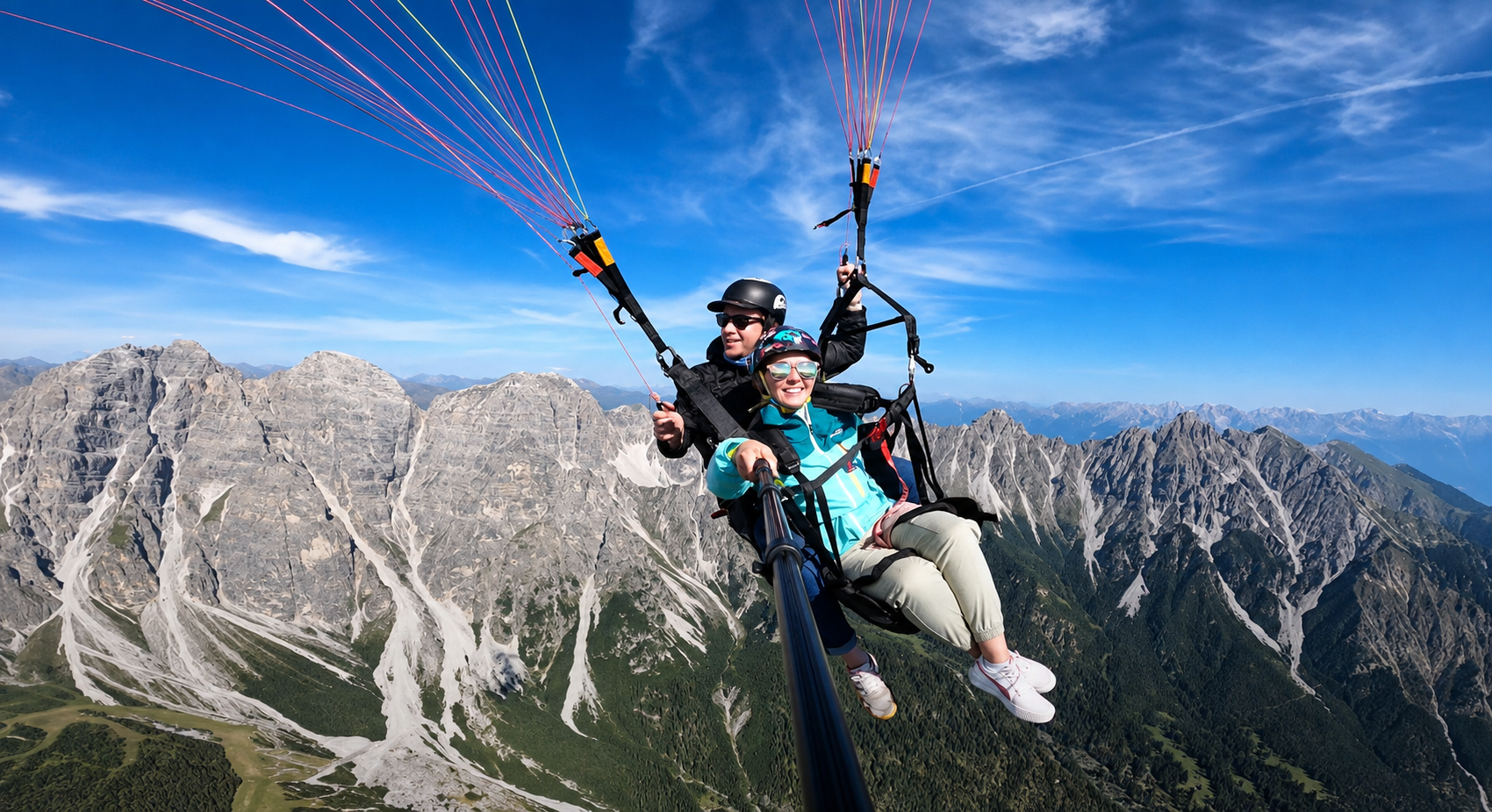 Filmstill eines Tandemflug-Videos