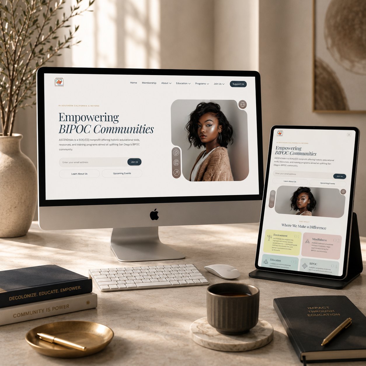 ASCENDtials Homepage redesign